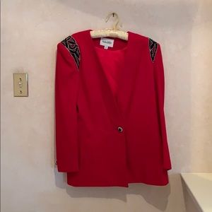 Red Nolan Miller Suit